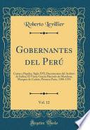 Libro Gobernantes del Perú, Vol. 12