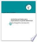 Libro Guía Clínica SoHAH | anatomía quirúrgica para especialistas en pared abdominal atlas fotográﬁco de disección