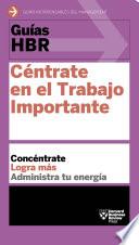 Libro Guías HBR: Céntrate en el trabajo importante