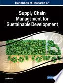 Libro Handbook of Research on Supply Chain Management for Sustainable Development