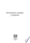 Libro Hermenéutica, analogía y signaturas