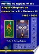 Libro Historia de España en los Juegos Olímpicos de verano de la Era Moderna III (1986-2004)
