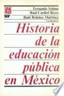Libro Historia de la educación pública en México