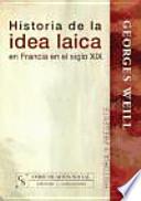 Libro Historia de la idea laica en Francia en el siglo XIX
