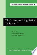 Libro Historia de la lingüística en España