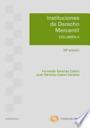 Libro Instituciones de Derecho Mercantil. Volumen II