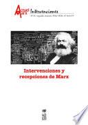 Libro Intervenciones y recepciones de Marx. Actuel Marx 21