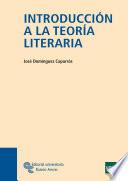 Libro Introducción a la Teoría Literaria