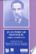 Libro Juan Porcar Montoliu. Obra Completa.