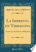 Libro La Imprenta en Tarragona