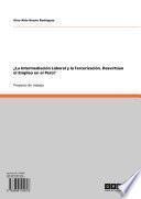 Libro ¿La Intermediación Laboral y la Tercerización, Desvirtúan el Empleo en el Perú?