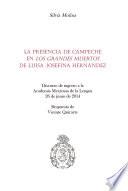 Libro La presencia de Campeche en Los grandes muertos de Luisa Josefina Hernández