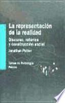 Libro La representación de la realidad