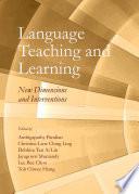 Libro Language Teaching and Learning