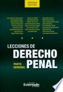 Libro Lecciones de derecho penal: parte general. Tercera edición