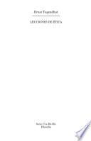 Libro Lecciones de ética
