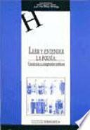 Libro Leer y entender la poesía