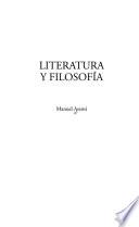 Libro Literatura y filosofía