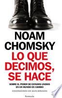 Libro Lo que decimos, se hace