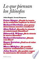 Libro Lo que piensan los filósofos