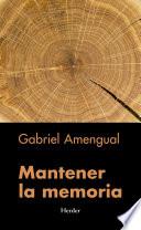 Libro Mantener la memoria