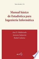 Libro Manual básico de Estadística para Ingeniería Informática