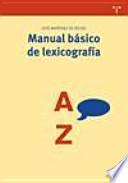 Libro Manual básico de lexicografía