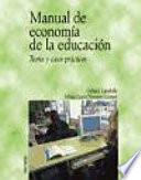 Libro Manual de economía de la educación