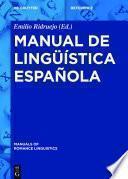 Libro Manual de lingüística española