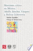 Libro Marxismo crítico en México