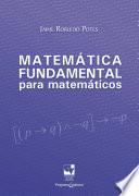 Libro Matemática fundamental para matemáticos
