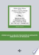 Libro Mediación y resolución de conflictos: Técnicas y ámbitos