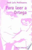 Libro Para leer a Ortega