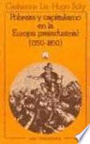 Libro Pobreza y capitalismo en la Europa preindustrial (1350-1850)
