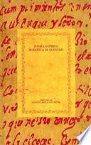 Libro Poesía Satírico-Burlesca de Quevedo