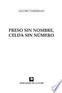 Libro Preso sin nombre, celda sin número