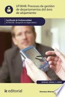 Libro Procesos de gestión de departamentos del área de alojamiento. HOTA0308