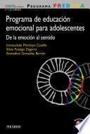 Libro Programa PREDEMA. Programa de educación emocional para adolescentes
