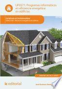 Libro Programas informáticos en eficiencia energética en edificios. ENAC0108
