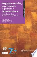 Libro Programas sociales, superación de la pobreza e inclusión laboral