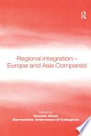 Libro Regional Integration – Europe and Asia Compared