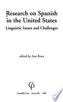 Libro Research on Spanish in the United States