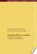 Libro Semántica Latina y Románica