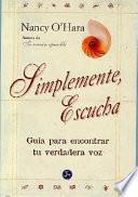 Libro Simplemente escucha