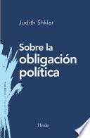 Libro Sobre la obligación política