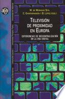 Libro Televisión de proximidad en Europa