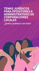 Libro Temas jurídicos para opositores a Administrativos de Corporaciones Locales