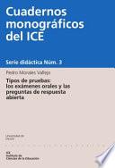 Libro Tipos de pruebas: los exámenes orales y las preguntas de respuesta abierta