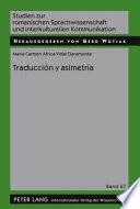 Libro Traducción y asimetría