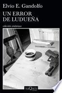 Libro Un error de Ludueña